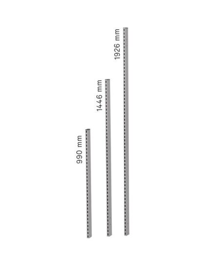 Perforert søyle 990mm 1-pk